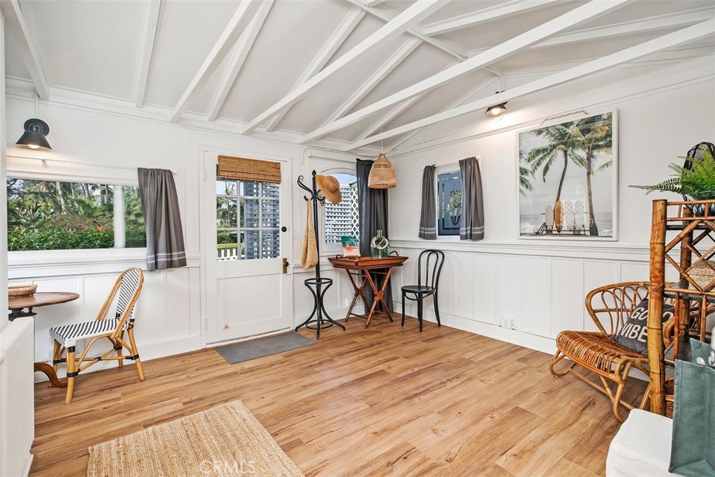 Studio living room/sleeping area. Staging furniture is not included. - 509 Diamond Street, Laguna Beach CA 92651 - photo 3