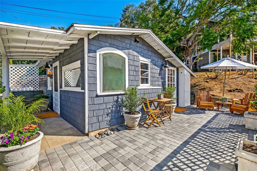 Another view of the side patio. - 509 Diamond Street, Laguna Beach CA 92651 - photo 11