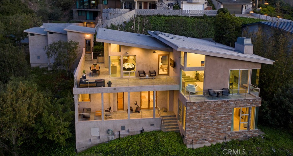 WRAP AROUND DECKS WITH BUILT IN BBQ ON STREET LEVEL - WORKOUT & YOGA DECK SPACE OFF MASTER BELOW - 533 Temple Hills Drive, Laguna Beach CA 92651 - photo 16