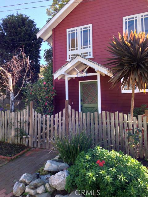 Front entrance to 591 Flora, lovingly called the "Red House" on the street! - 591 Flora, Laguna Beach CA 92651 - photo 1