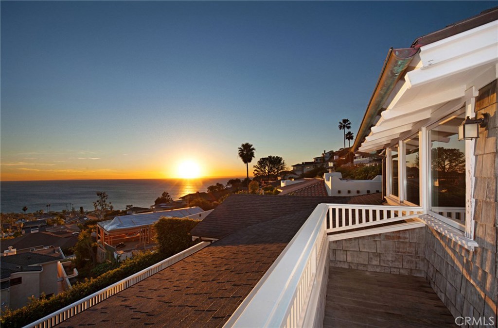 Sweeping Sunset views from Master dedroom deck - 6 N Vista De La Luna N, Laguna Beach CA 92651 - photo 1