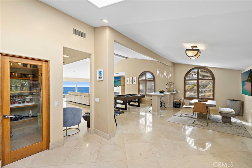 view from kitchen to the dining & bar area - 608 Loretta Drive, Laguna Beach CA 92651 - photo 22
