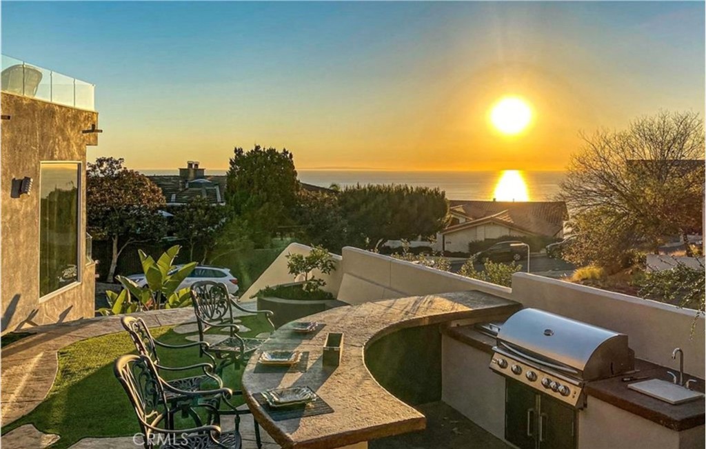 sunset view from the side yard - 608 Loretta Drive, Laguna Beach CA 92651 - photo 45