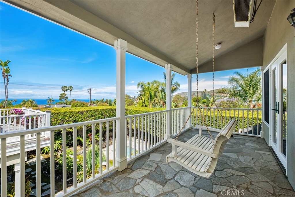 View deck off primary bedroom - 616 Cuprien Way, Laguna Beach CA 92651 - photo 3