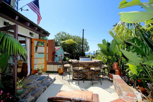 OCEAN VIEW from the peaceful outdoor dining patio. - 631 Anita Street, Laguna Beach CA 92651 - photo 1