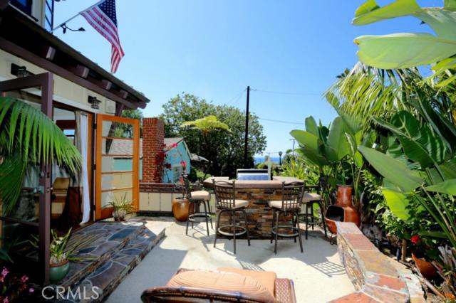 OCEAN VIEW from the peaceful outdoor dining patio. - 631 Anita Street, Laguna Beach CA 92651 - photo 1
