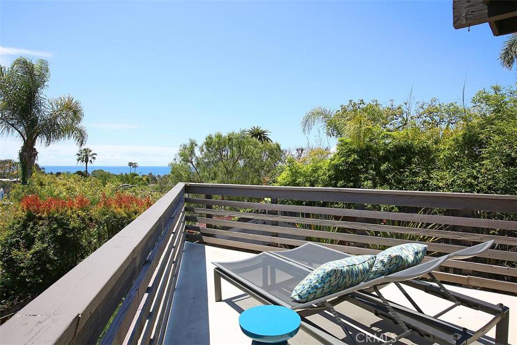 Ocean view deck from master bedroom #2. - 650 Virginia Park Drive, Laguna Beach CA 92651 - photo 1