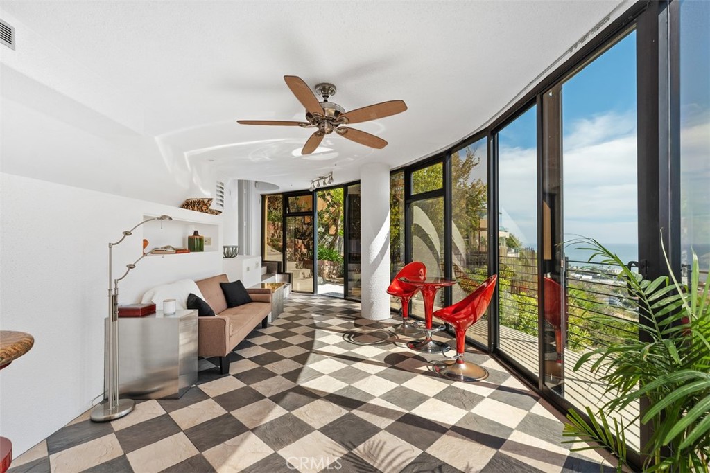 Two doors open out from the guest quarters front room. - 664 Mystic View, Laguna Beach CA 92651 - photo 48