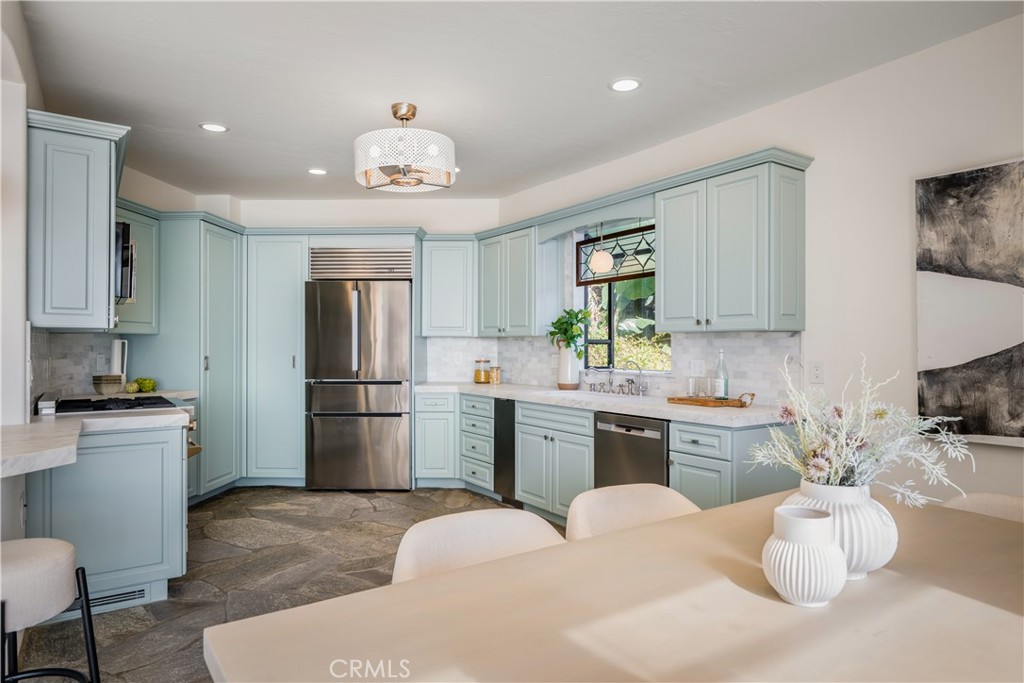 Renovated kitchen - 675 Cliff Drive, Laguna Beach CA 92651 - photo 9