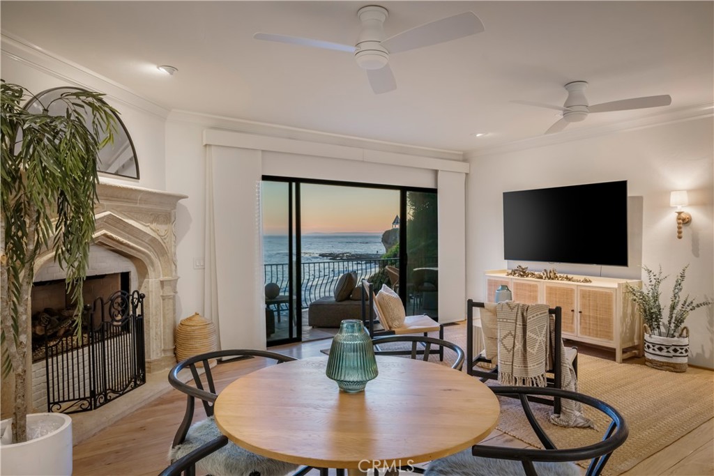 Twilight from the entertaining level - 675 Cliff Drive, Laguna Beach CA 92651 - photo 46
