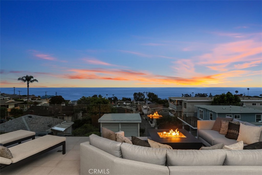Photoshopped outdoor firepit fire - 848 Hillcrest Drive, Laguna Beach CA 92651 - photo 5