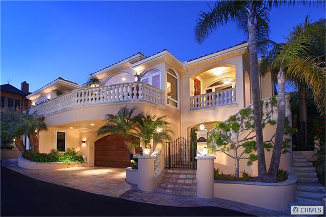 Front of Home at Sunset - 930 SKYLINE Terrace, Laguna Beach CA 92651 - photo 1