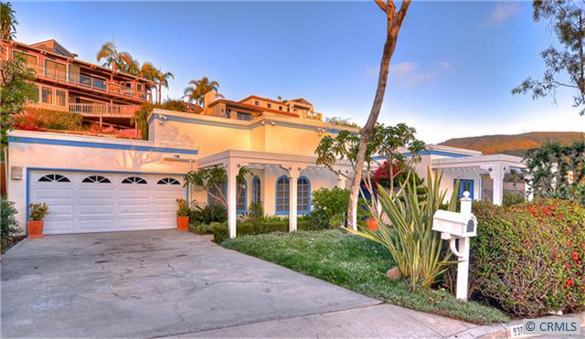 Exterior of the home surrounded by colorful and private landscaping. - 937 MEADOWLARK Lane, Laguna Beach CA 92651 - photo 1