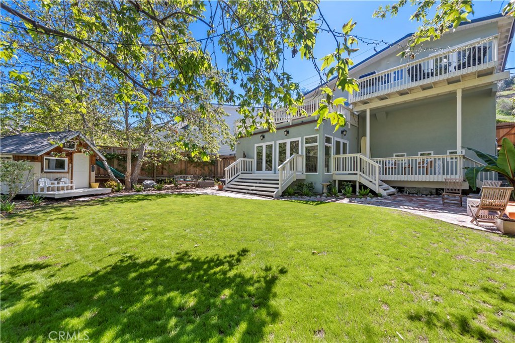 Large, flat, grassy yard, difficult to find in Laguna Beach for this or any price!!! Plus a play house (She Shed?) - 952 Bluebird Canyon Drive, Laguna Beach CA 92651 - photo 1