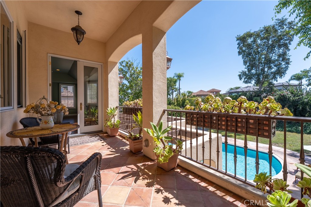 Balcony off primary bedroom - 25442 Rapid Falls, Laguna Hills CA 92653 - photo 23