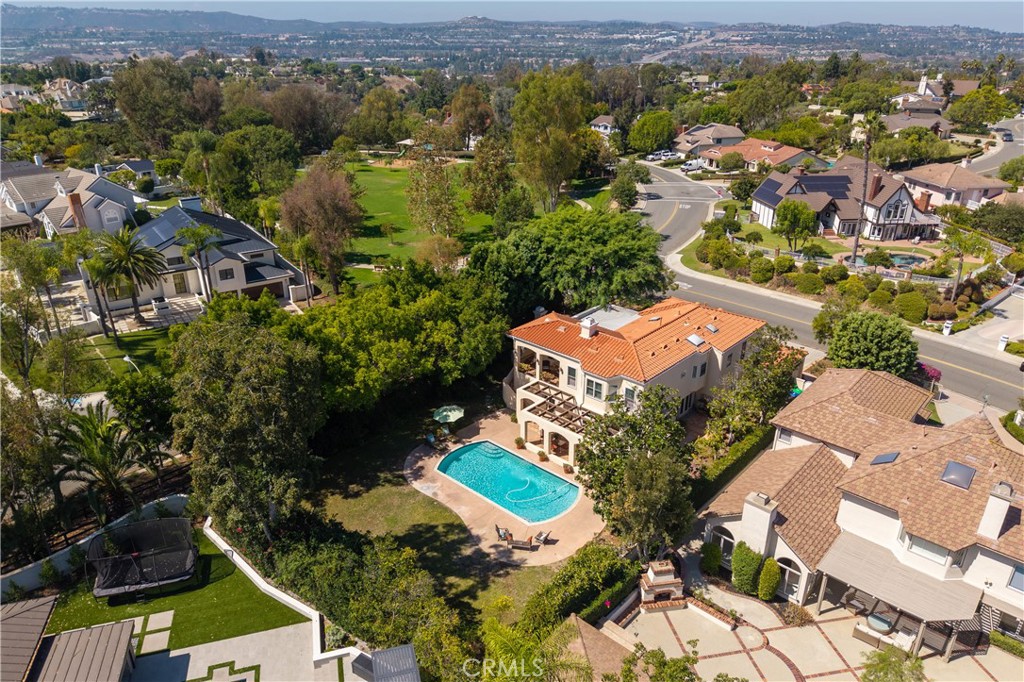 Aerial of the rear yard - 25442 Rapid Falls, Laguna Hills CA 92653 - photo 34
