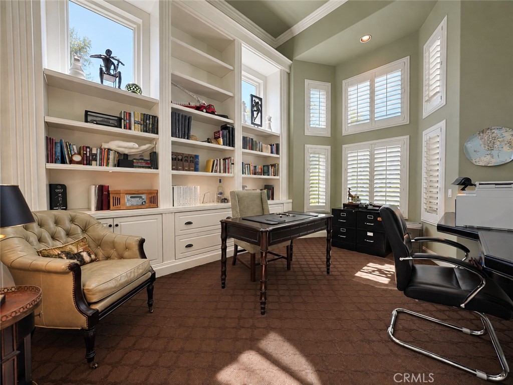 Welcome to your home office...lots of natural light, high ceilings, and room to get down to work - 27052 Falling Leaf Drive, Laguna Hills CA 92653 - photo 20