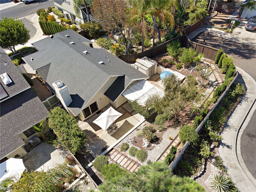 Good view of how this home backs up to cul-de-sac, with no home behind it - 30 Oxbow Creek, Laguna Hills CA 92653 - photo 33