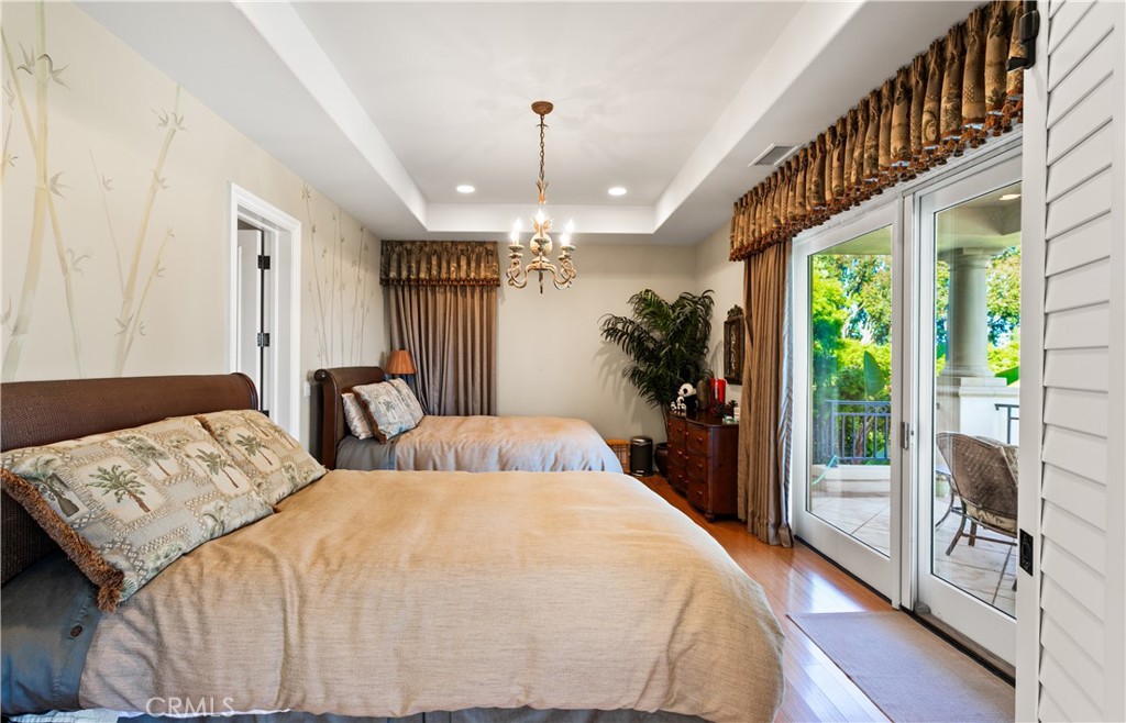 ADU Bedroom with patio overlooking the pool - 12 Morning Dove, Laguna Niguel CA 92677 - photo 64