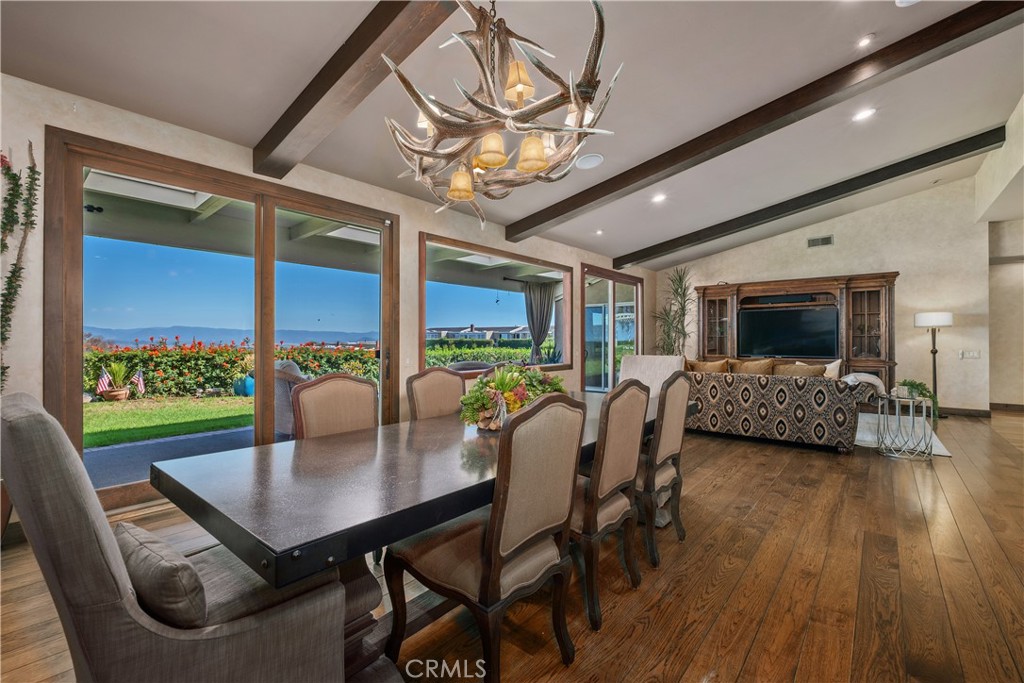 Dining area with beautiful mountain and valley views - 22886 Mariano, Laguna Niguel CA 92677 - photo 6