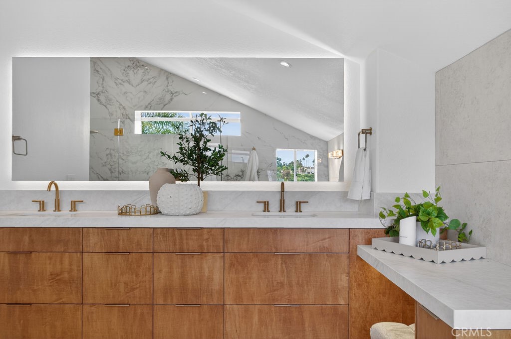 Lighted mirror and custom cabinetry - 24 Corsica, Laguna Niguel CA 92677 - photo 29