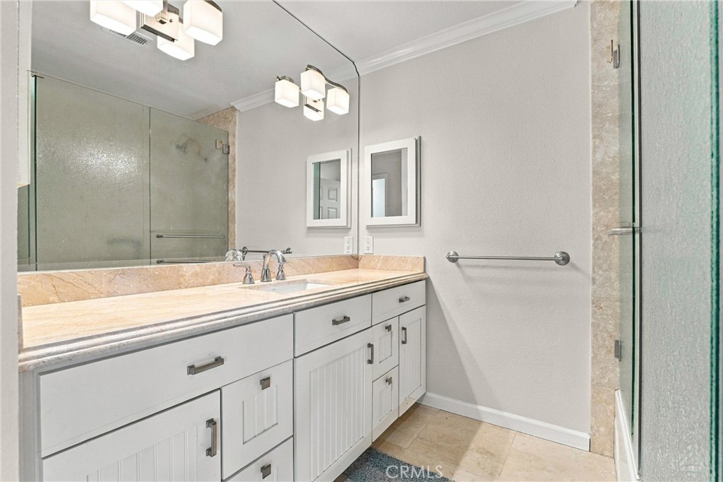 Primary bathroom vanity. - 28172 Bluebell Drive, Laguna Niguel CA 92677 - photo 15
