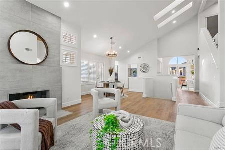 Living Room w/Fireplace - 59 Costa Brava, Laguna Niguel CA 92677 - photo 16