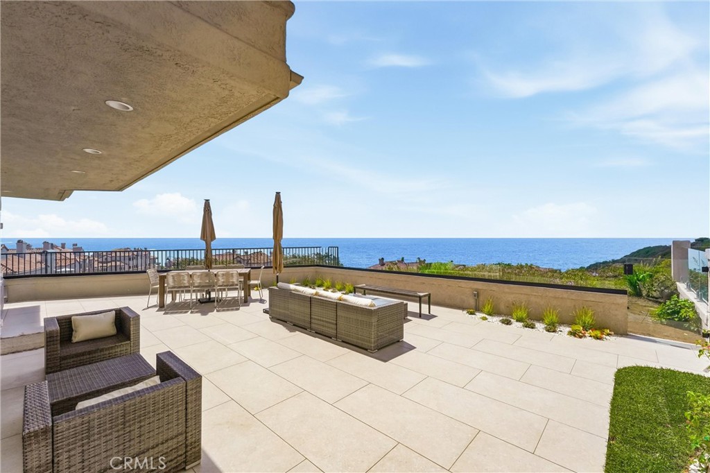 Expansive entertaining patio with breathtaking panoramic Pacific Ocean views - 6 Cavalier, Laguna Niguel CA 92677 - photo 16