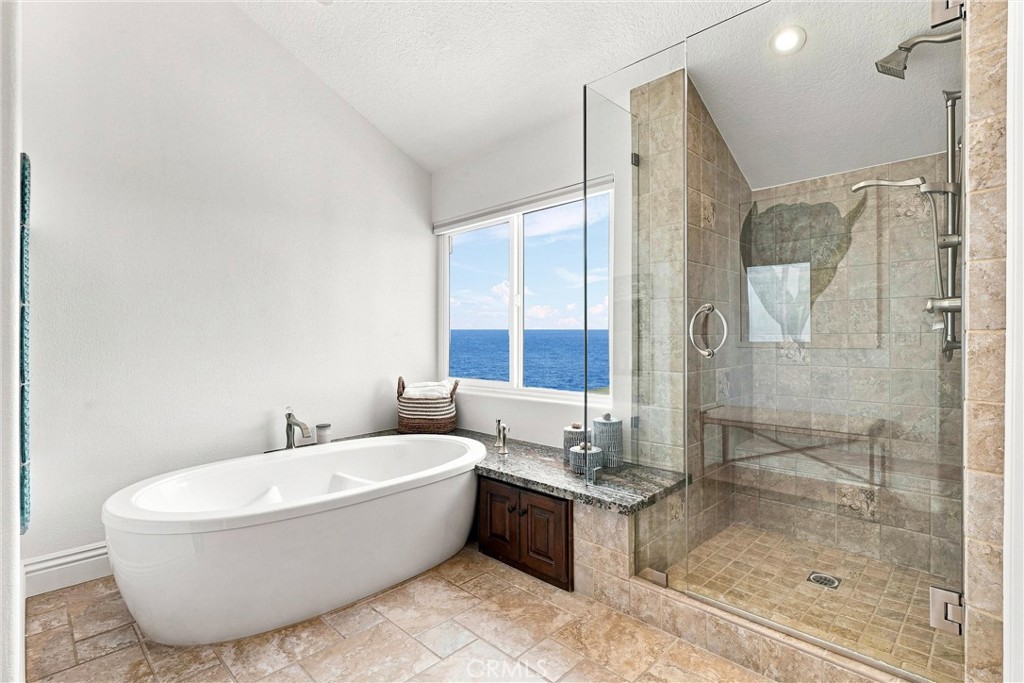 Primary Spa Bath with Soaking Tub, Walk-In Shower & Gorgeous Views - 6 Cavalier, Laguna Niguel CA 92677 - photo 28