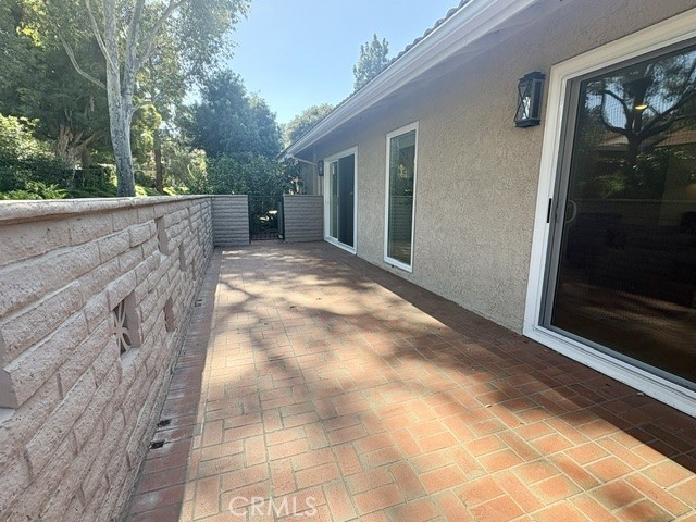 Another view of the rear patio. - 3386 Punta Alta A, Laguna Woods CA 92637 - photo 28