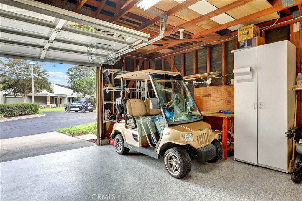 Oversize garage allows space to park a golf cart - 3400 Punta Alta A, Laguna Woods CA 92637 - photo 38