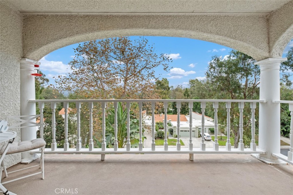 Covered Private Deck area off the Living Room - 3501 Bahia Blanca W 3F, Laguna Woods CA 92637 - photo 13