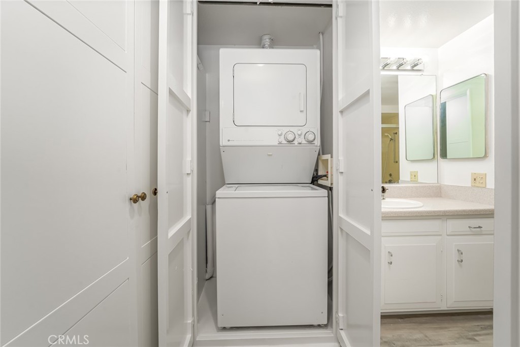 In closet washer and dryer - 476 Calle Cadiz O, Laguna Woods CA 92637 - photo 21