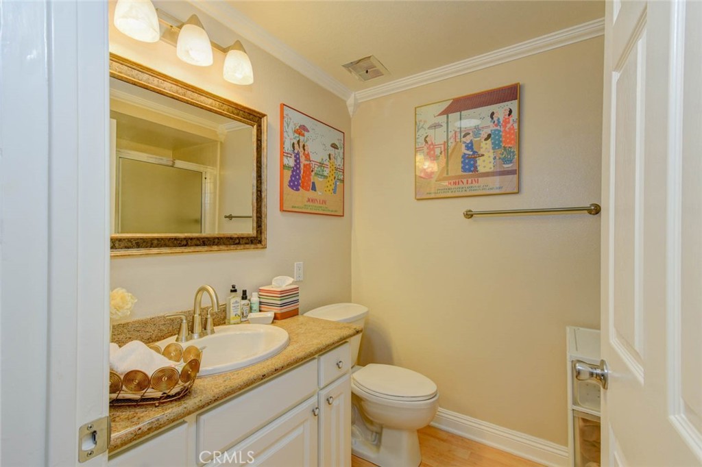 HALLWAY BATHROOM W GRANITE COUNTERTOP - 633 Avenida Sevilla O, Laguna Woods CA 92637 - photo 19
