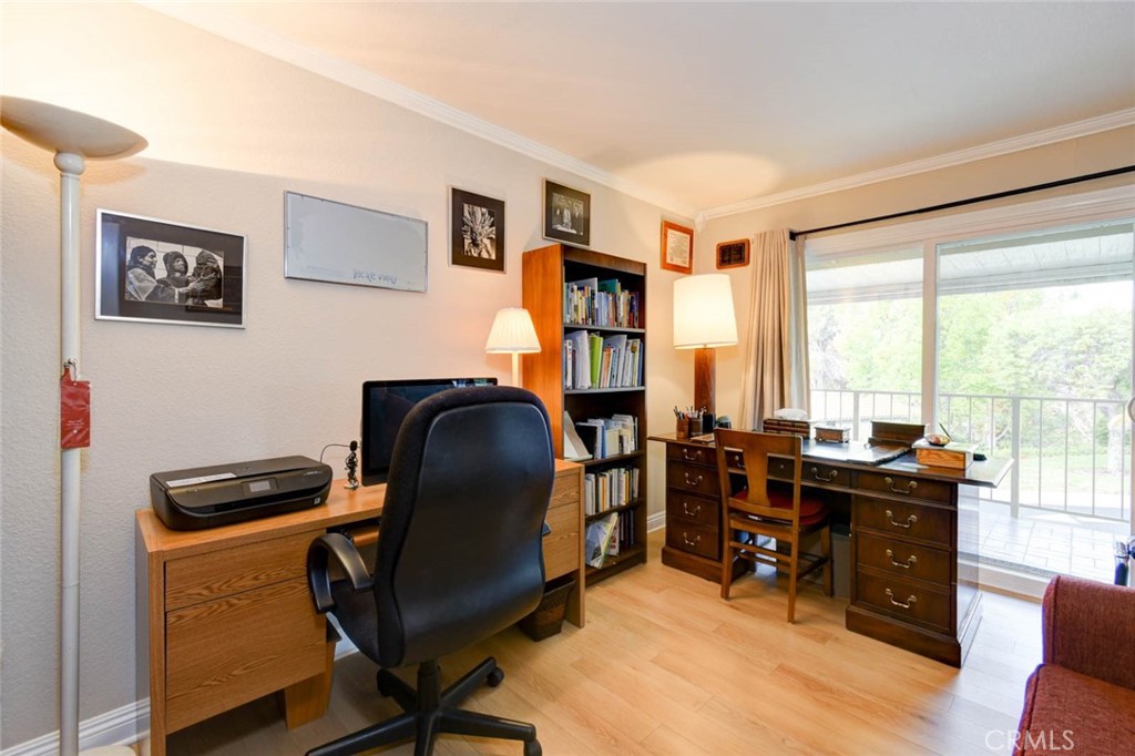 GUEST BEDROOM/OFFICE W SLIDING DOOR TO THE BALCONY - 633 Avenida Sevilla O, Laguna Woods CA 92637 - photo 24