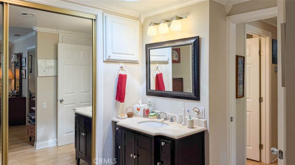 PRIMARY BATHROOM VANITY - 633 Avenida Sevilla O, Laguna Woods CA 92637 - photo 36