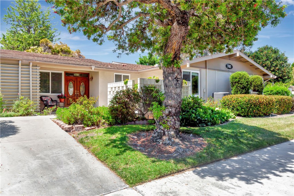 Front of house; beautiful tree in front, front patio - 741 Avenida Majorca B, Laguna Woods CA 92637 - photo 1