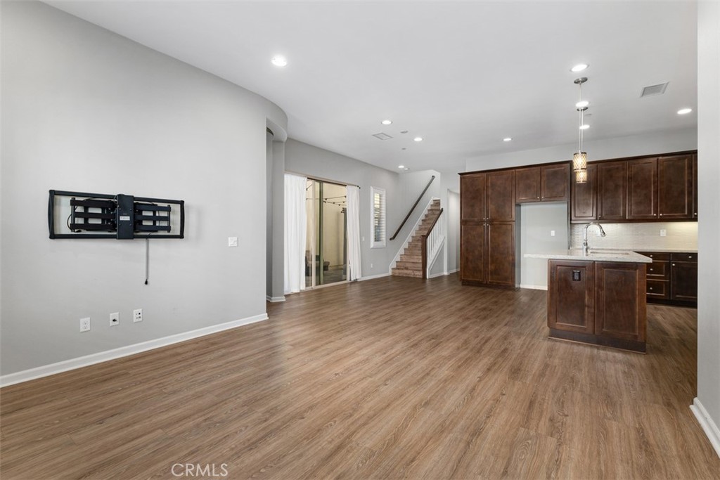 Open Concept View from Living Room into kitchen and dining room. - 219 Primrose Drive, Lake Forest CA 92610 - photo 7