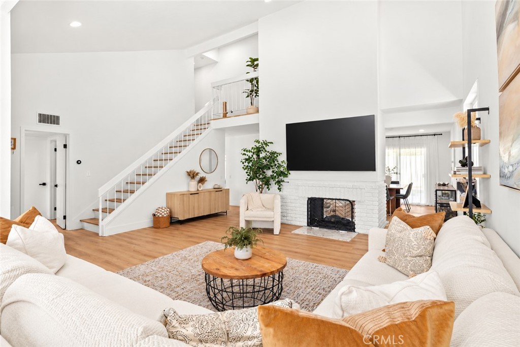 Living Room with Fireplace - 22145 Pheasant Street, Lake Forest CA 92630 - photo 11