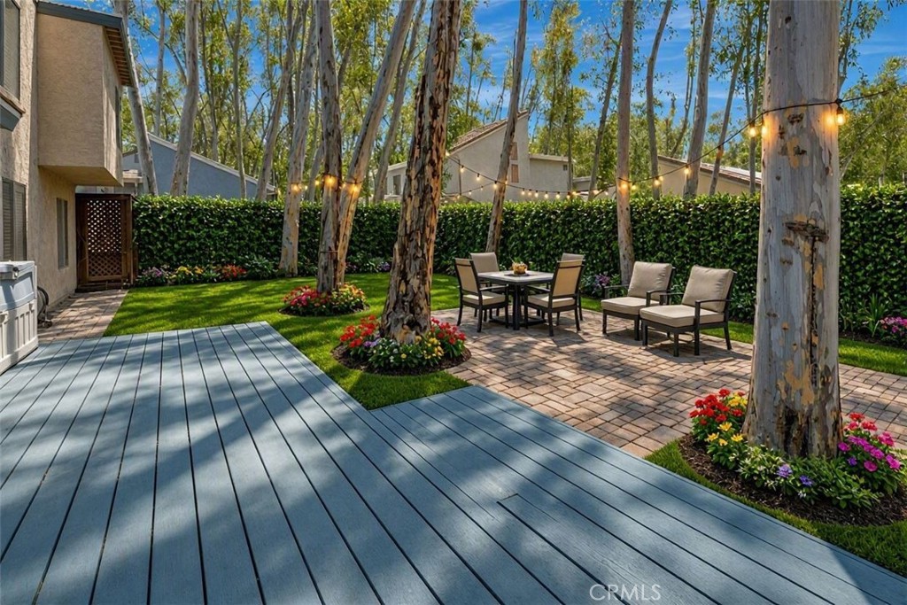 AI enhanced rendering of what the yard can look like - 22332 Fallen Leaf, Lake Forest CA 92630 - photo 25