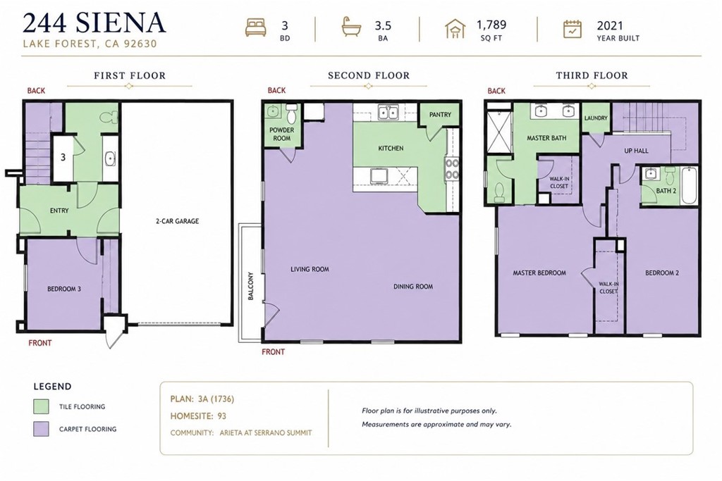 Floor​​‌​​​​‌​​‌‌​​‌‌​​‌‌​​‌​​​‌‌​‌​​​​‌‌​‌​​ plan - 244 Siena, Lake Forest CA 92630 - photo 32