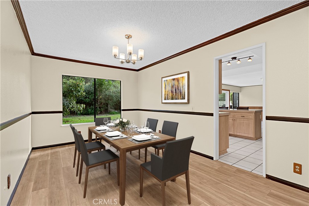 Dining room with a view. *Photo is virtually staged. - 24712 Via Del Rio, Lake Forest CA 92630 - photo 5