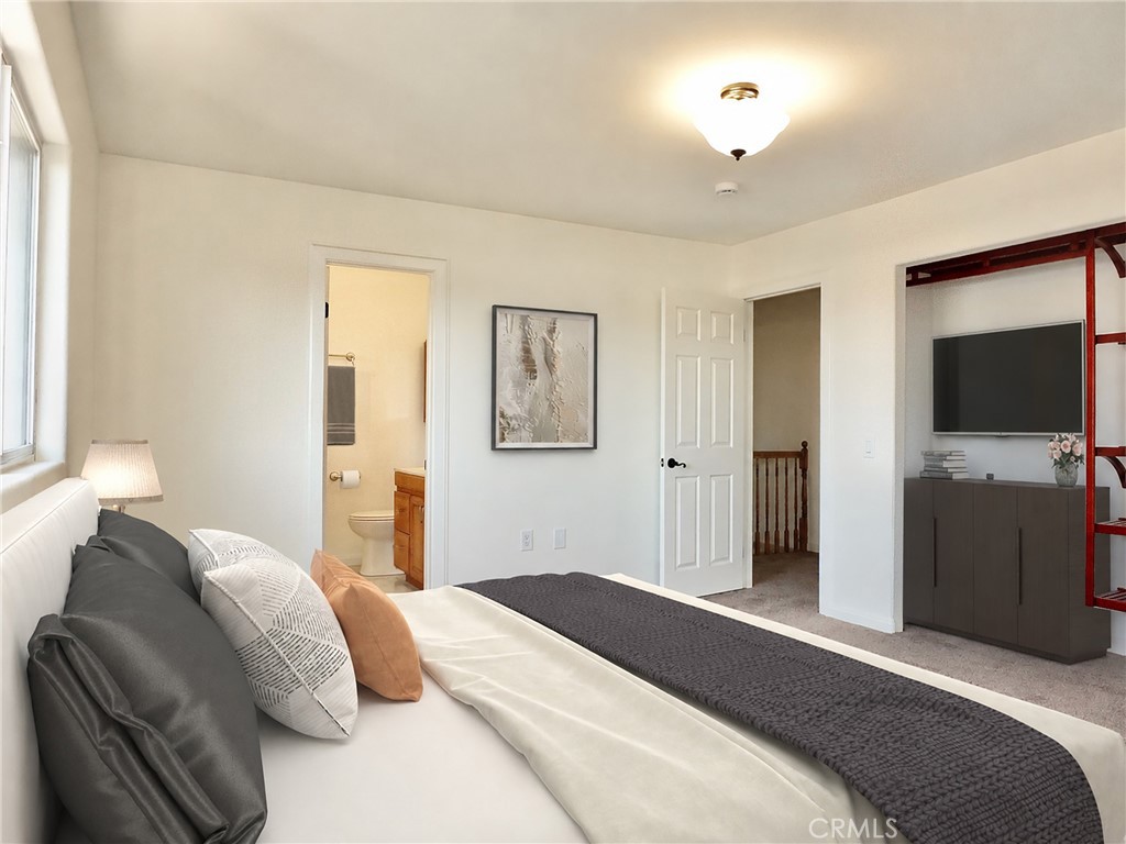 Primary bedroom virtually staged - 4441 Farquhar, Los Alamitos CA 90720 - photo 32