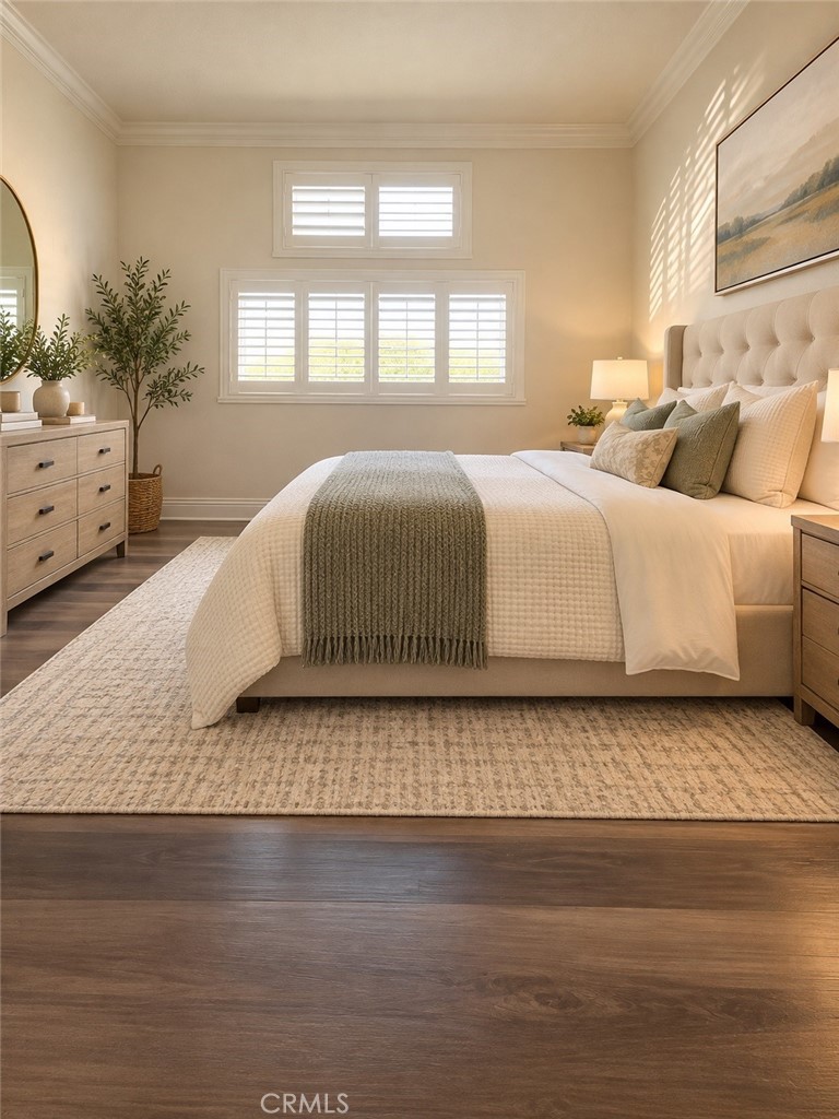MASTER BEDROOM-Digitally staged - 21121 Aqua 273, Mission Viejo CA 92691 - photo 9