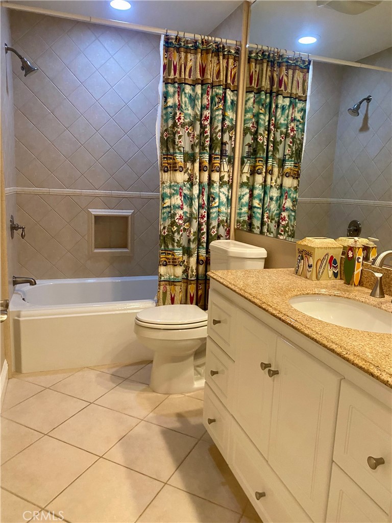 Fully remodeled upstairs guest bathroom. - 22852 Buendia, Mission Viejo CA 92691 - photo 47