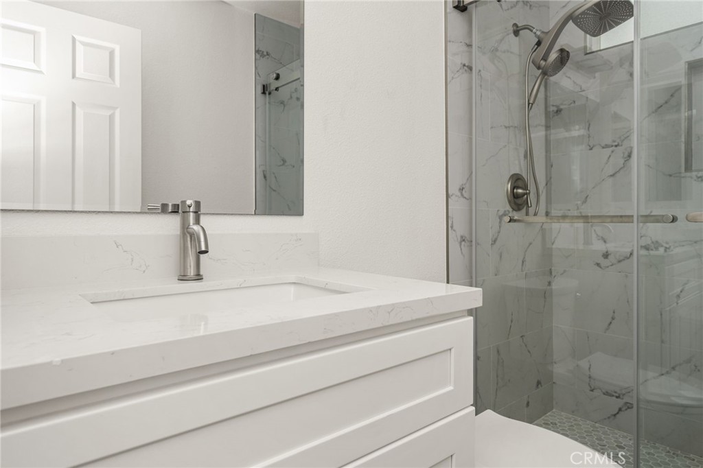 Remodeled downstairs bathroom - 24112 Zancon, Mission Viejo CA 92692 - photo 13