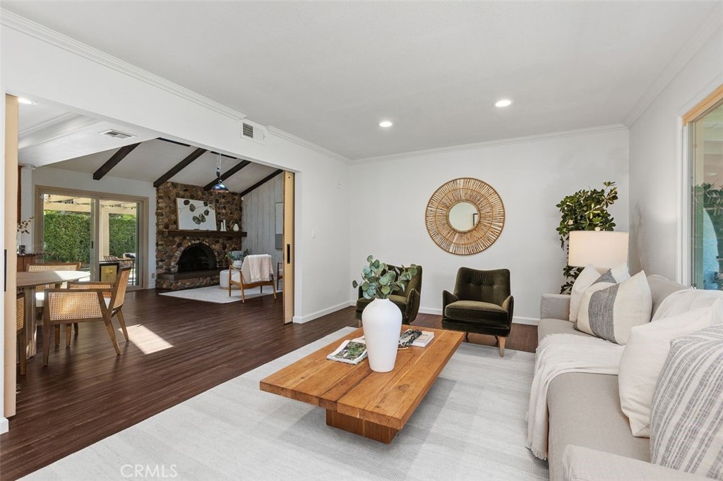The den looking back into the living room provides additional entertaining space. - 24832 El Cortijo, Mission Viejo CA 92691 - photo 13