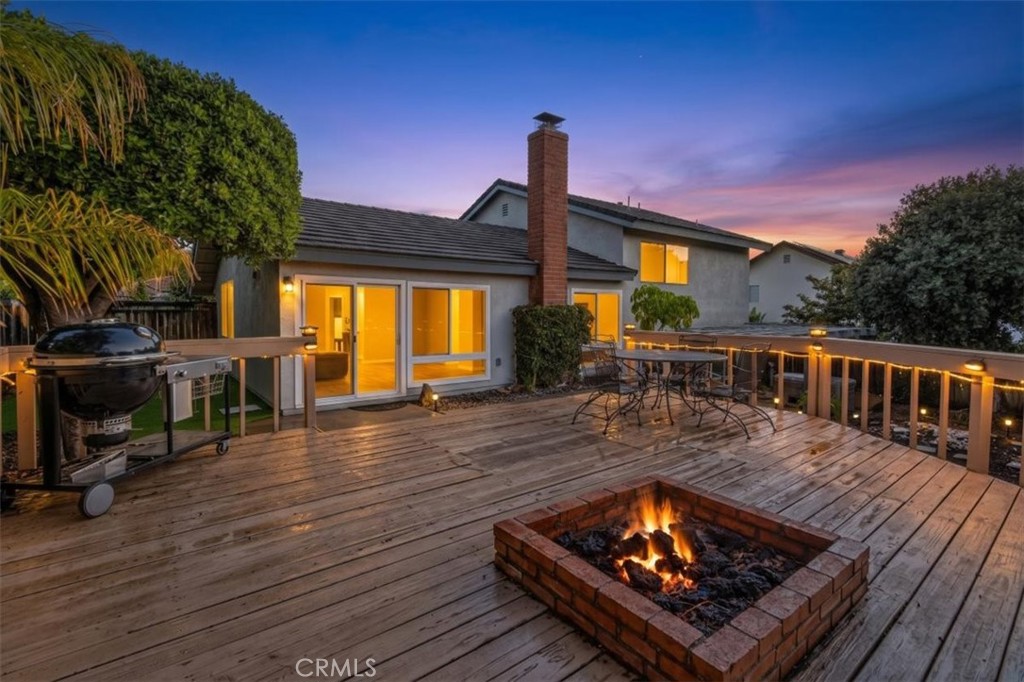 Virtual Night Shot Deck and Firepit Looking towards home - 25415 Remesa, Mission Viejo CA 92691 - photo 47