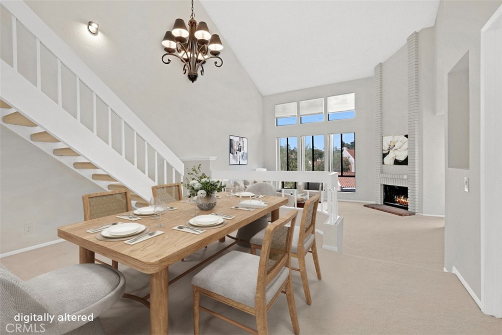 enhanced virtually staged dining room - 25915 Orbita, Mission Viejo CA 92691 - photo 4