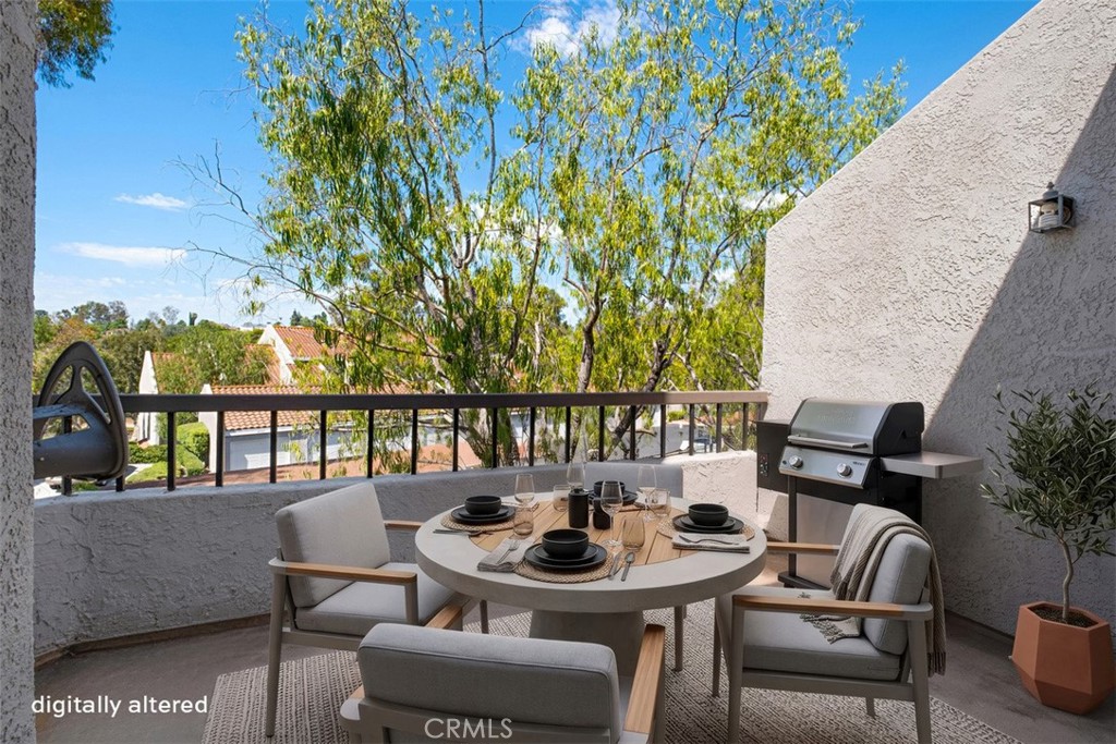 Enhanced and virtually staged private patio - 25915 Orbita, Mission Viejo CA 92691 - photo 23